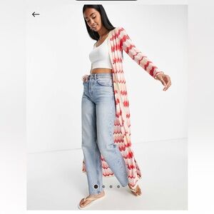 River Island chevron maxi cardigan